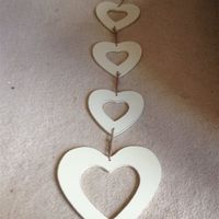 Wedding items for sale, heart decorations, photo booth props, sweet table items!