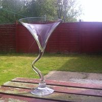 6 Giant Martini Glasses for sale Open to offers