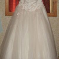 VEROMIA WEDDING DRESS BRAND NEW SIZE 18 IVORY AND PINK £400