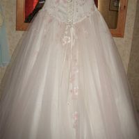 VEROMIA WEDDING DRESS BRAND NEW SIZE 18 IVORY AND PINK £400