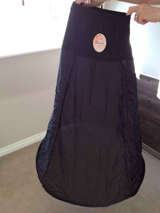 2 x black wedding dress hoops for sale