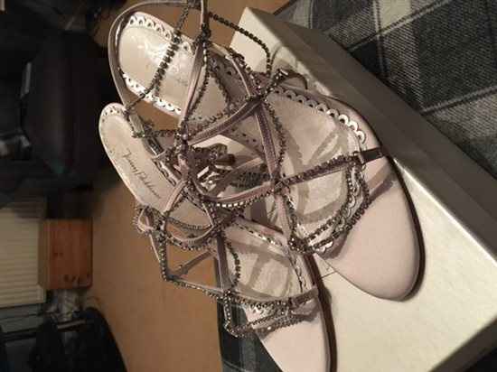 Jenny Packham Emmy Chandelier Strappy Sandals - BNIB Size 41