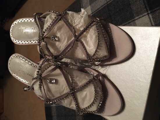 Jenny Packham Emmy Chandelier Strappy Sandals - BNIB Size 41