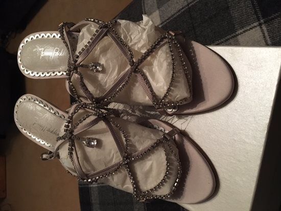 Jenny Packham Emmy Chandelier Strappy Sandals - BNIB Size 41