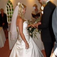 **Waist length veil with scattered crystals for sale**