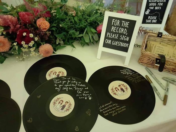 What pen is used to write on vinyl records? 2