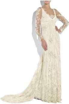 Vintage inspired wedding dress like this.....