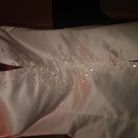 Re: for sale ivory and red column style wedding dress with red sheath