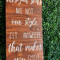 No seating plan? - 1