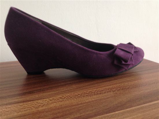 Cadbury top purple shoes