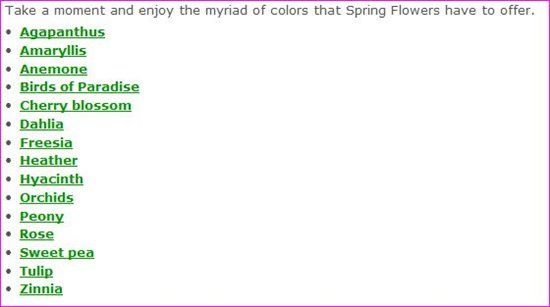 Flower Names for the tables?? Wedding Planning