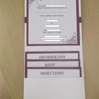 Homemade Pocketfold Invites