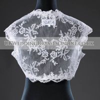 Like New Lace Sleeveless/Cap Sleeve Ivory Bolero