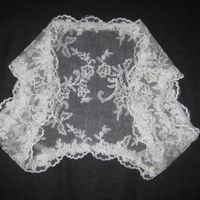 Like New Lace Sleeveless/Cap Sleeve Ivory Bolero