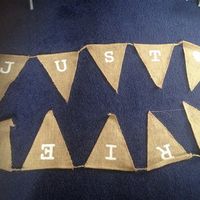 Useful bits - all white, neutral, mirror plate/table numbers/hearts/bunting