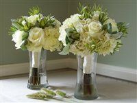 Flowers with dark ivory dress??