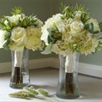 Flowers with dark ivory dress??