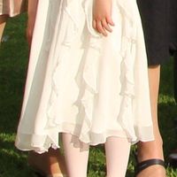 Fushia Pink Photo Frames, hurricane vases and flower girl dress