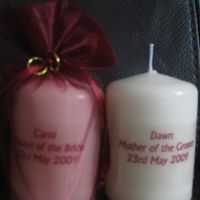 Re: HIB?? does anyone sell / make personalised unity candles / personalised candles???