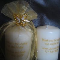 Re: HIB?? does anyone sell / make personalised unity candles / personalised candles???