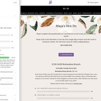 Help with questionnaire on wedding website - 1