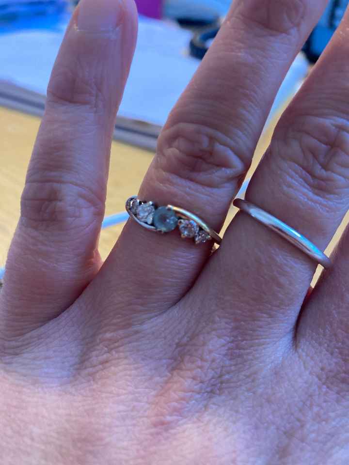 Share your engagement ring and wedding stacks! - 1