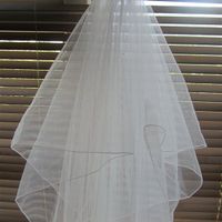 Chapel length veil - with flashes - REDUCED TO CLEAR
