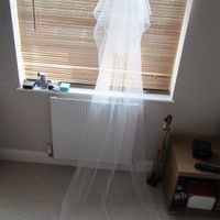 Chapel length veil - with flashes - REDUCED TO CLEAR