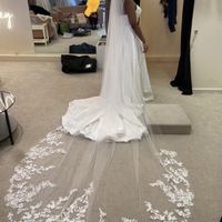 Does my veil suit my wedding dress? I'm having second thoughts now. Wedding is in 7 weeks. - 4