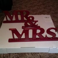 Re: mr & mrs sign, table numbers and butterflies for sale
