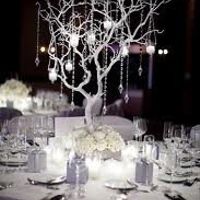 Winter wedding centerpieces