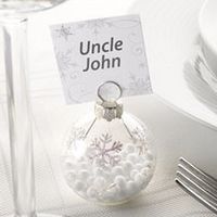 Re: December wedding personalised Christmas decorations as favours...