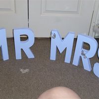 Re: Mr & Mrs signs and freestanding letters that spell Love