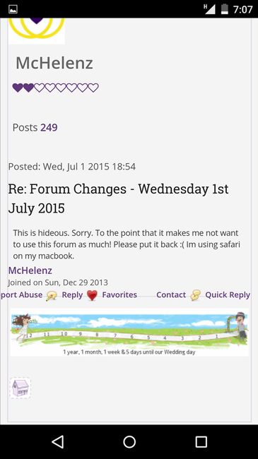 Re: Forum Changes - Wednesday 1st July 2015