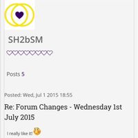Re: Forum Changes - Wednesday 1st July 2015