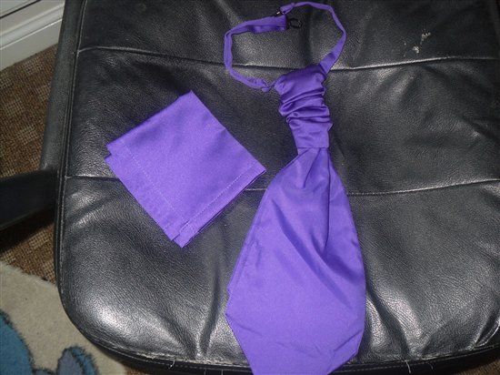 CADBURY PURPLE CRAVAT + HANKY