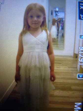 Aww my beautiful flower girl **flash**