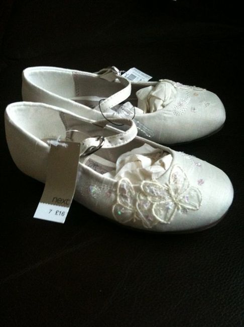 brand new  girls NEXT butterfly flowergirl shoes & MONSOON headband 