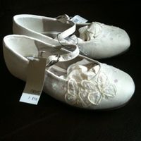 brand new  girls NEXT butterfly flowergirl shoes & MONSOON headband 