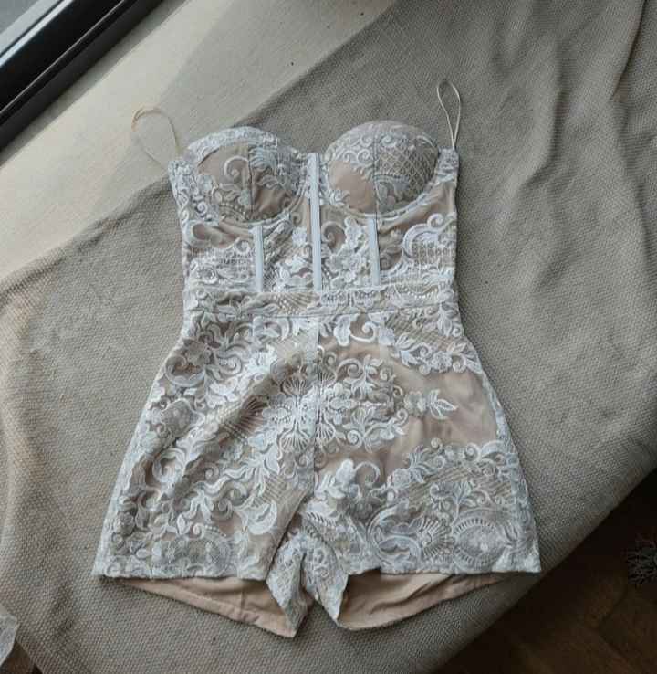For sale: Fashion Nova Playsuit with Waist Veil – Perfect for Hen Do / Bride Tribe. - 2