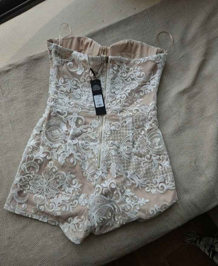 For sale: Fashion Nova Playsuit with Waist Veil – Perfect for Hen Do / Bride Tribe. - 3