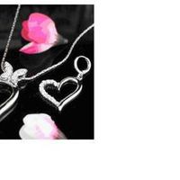 White gold plated necklace & earing sets x 6 £10 each ONO