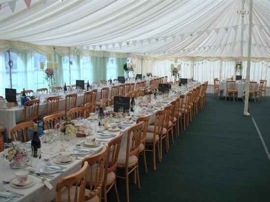 Re: Wedding Breakfast with long tables rather than round!?