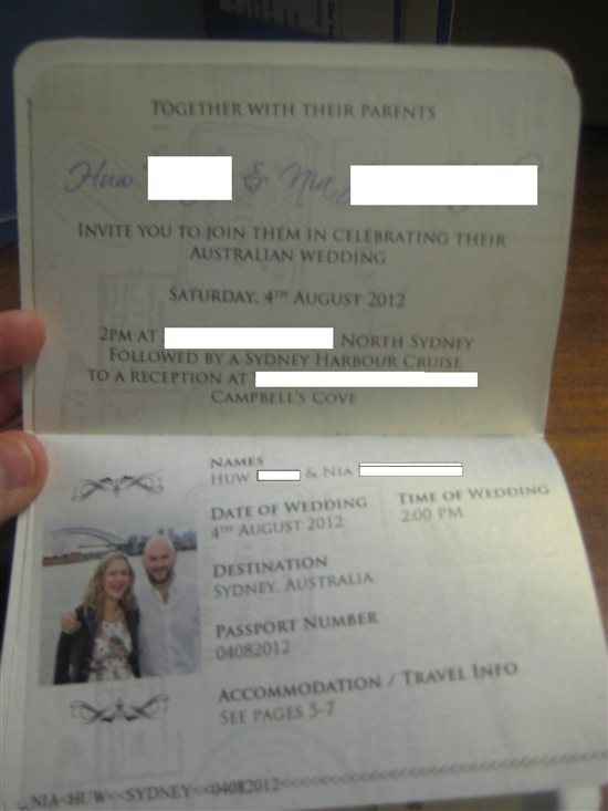 Wedding Abroad Invitation **Flash!**