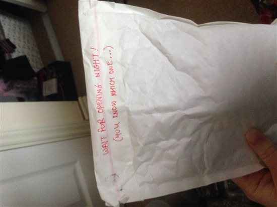 The postman has been...