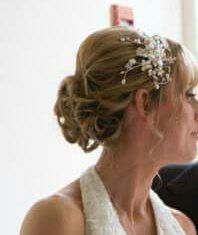 Bride side tiara pearl & crystal
