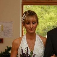 Bride side tiara pearl & crystal