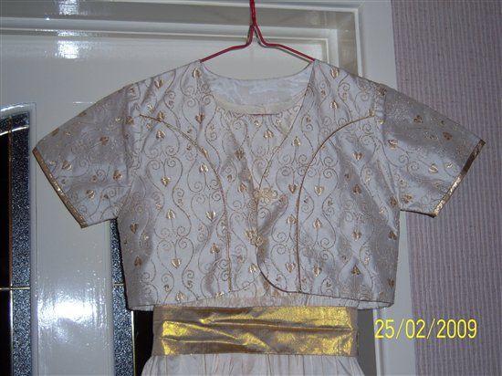 Ivory & Gold bridesmaid dress for sale