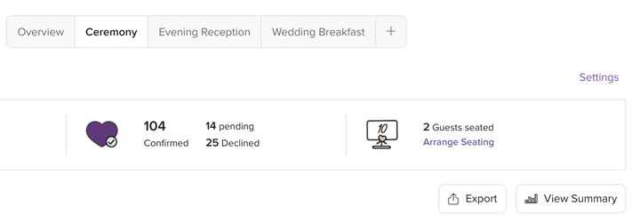 How do you export the guest list? - 1