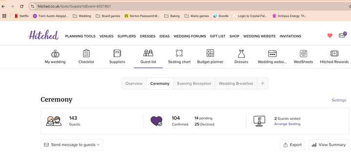 How do you export the guest list? - 1